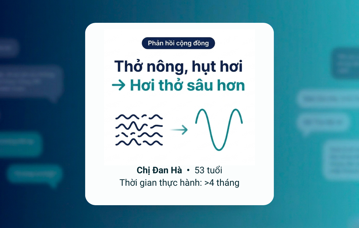 Bệnh phổi và thở nông được cải thiện sau 4 tháng tập Haama Breath – hành trình của chị Mỹ Đan Hà
